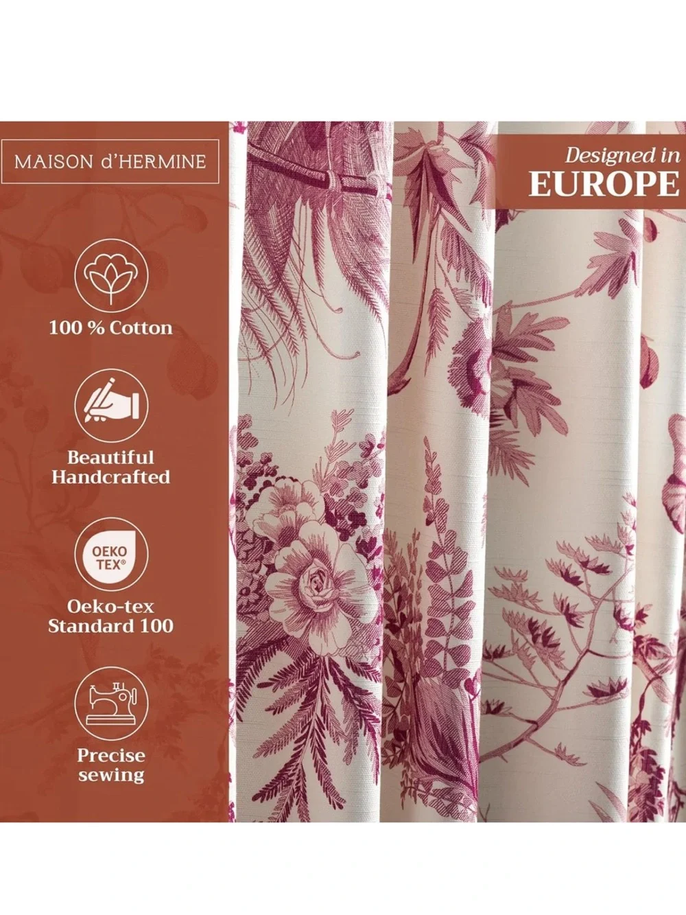 French Country Farmhouse Colton curtain NEW
